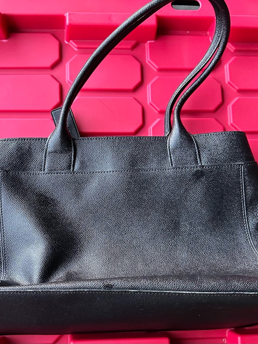 Coach Black Leather Casey Tote - Picture 7 of 9